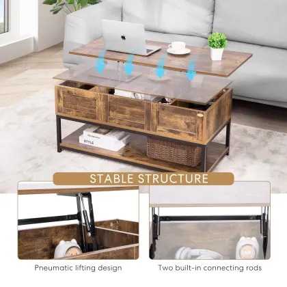 Adjustable Wooden Laptop Desk and Coffee Table for Home Office, Hospital, Salon or Maison