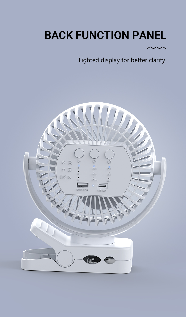 Portable Clip Electric Fan 