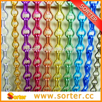 fashionable aluminum fly screen curtain with logo