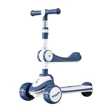 3 Wheel Kick Scooter with Adjustable Height and PU Wheels for Kids