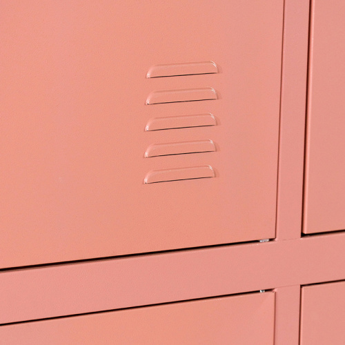 2 Tier Metal Lockers with 6 Compartment