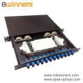 1U 24 Cores SC Fiber Optic Termination Box Patch Panel