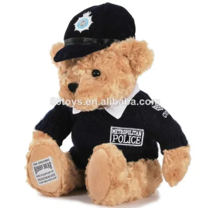 Hot Sale Kint Police Uniform Plush Animals Teddy Bear