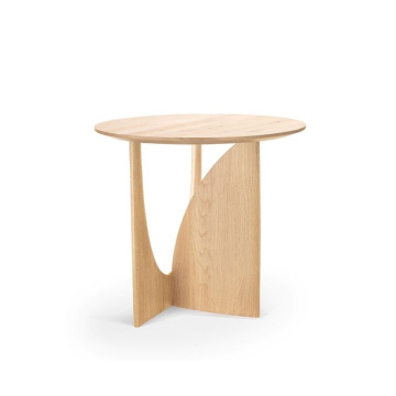 Topch High End End Ash Wood Round Side Tables