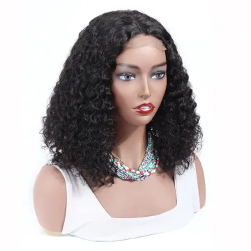 Human Hair Short Bob Lace Wig Vendor In China Cheap Wholesale Price Mongolian Kinky Curly Human Hair 4X4 Lace Closure Bob Wigs
