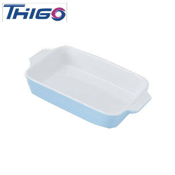 Thigo Colorful Double-Ear Oven Ware Pan Ceramic Kitchen Cookware and Bakeware Set