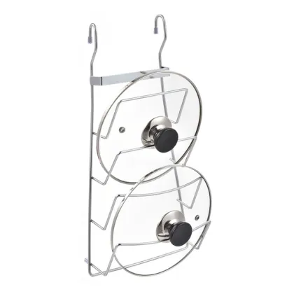 Hanging kitchen pot lid rack pot cover holder