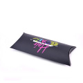 Custom Logo Black Cosmetic Pillow Box