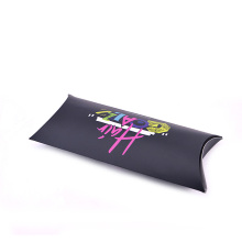 Logo personalizat Black Cosmetic Pillow Box