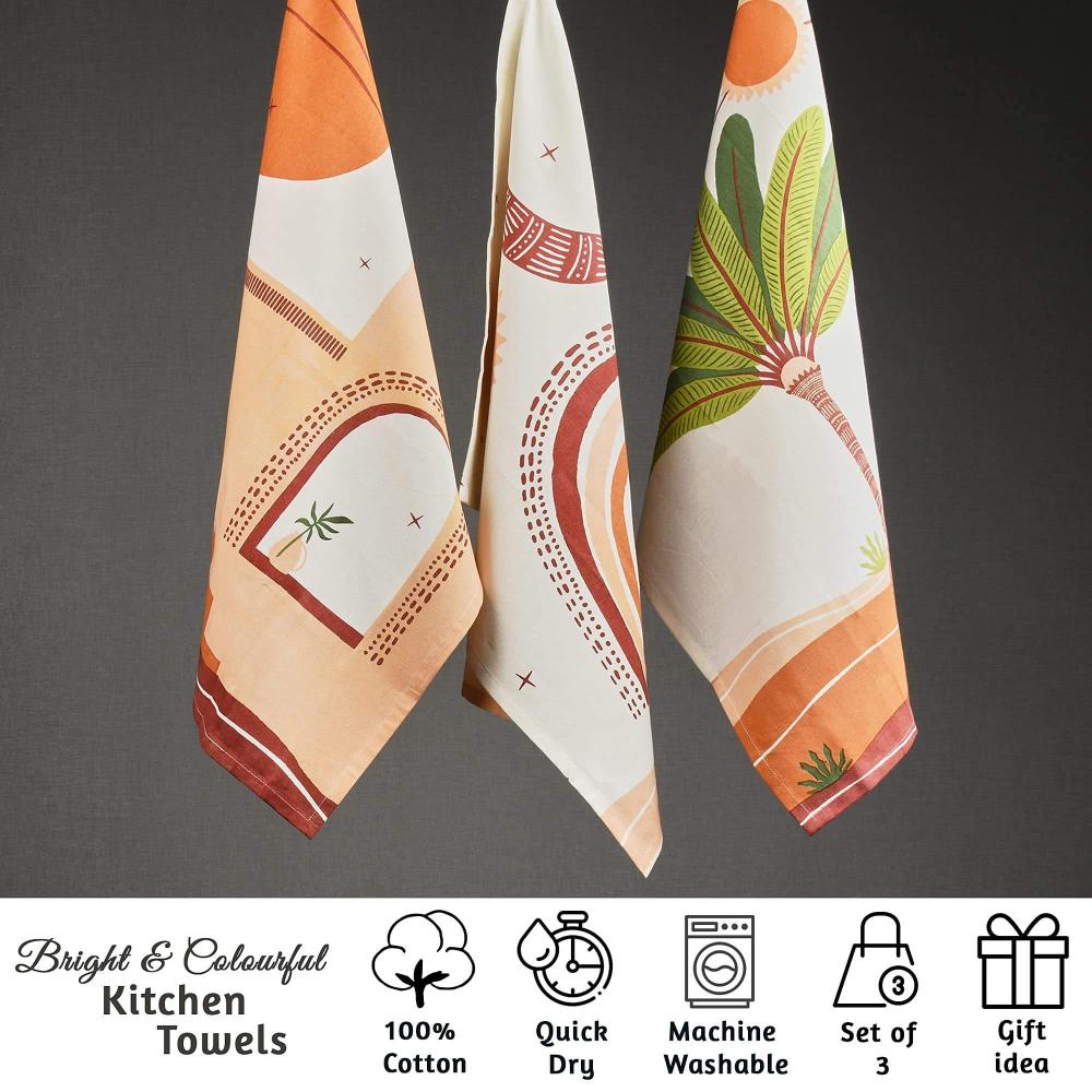 Digital Printed Tea Kitchen Dish Cloth Towel