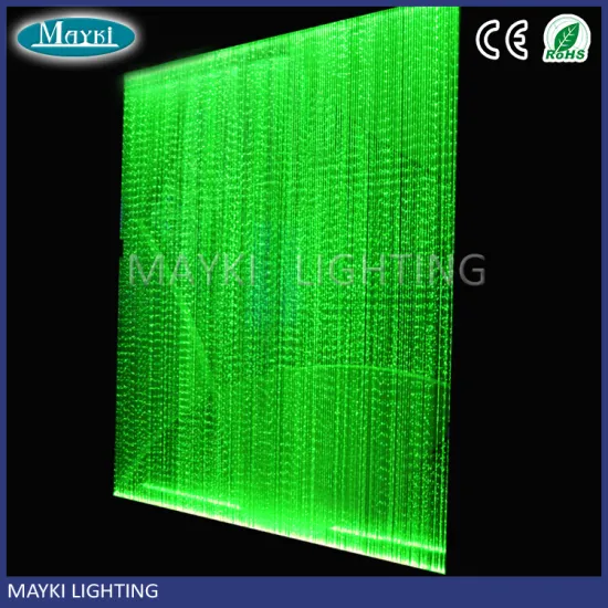DIY Shimmering led fiber optic curtain with colors changing effect for wedding backdrop decoration