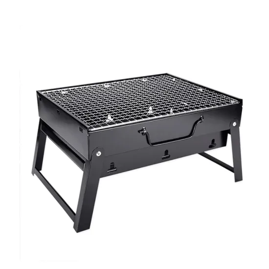 Portable Mini Tabletop Black Barbecue Grill for 3 People