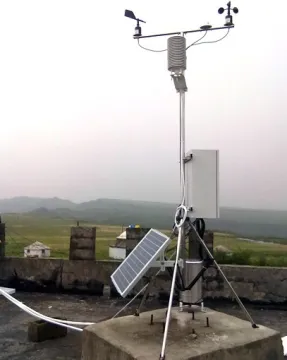 Professional Solar-Powered WiFi Weather Station with 6 Sensor Modules for Schools
