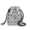 Women's bag 2021 new rhomboid splicing with geometric bucket bag with one shoulder cross-body bag