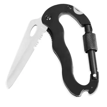 EDC Big Multi Tool with Carabiner and Foldable Knife for Outdoor Activities
