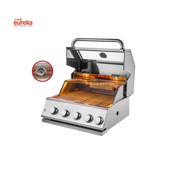 4 Burners Folding Bbq Portable Gas Barbecue Grill Outdoor