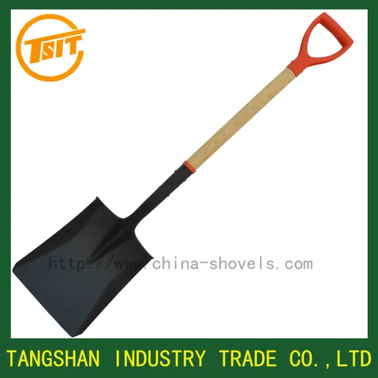 types of plastic grip short wooden handle garden shovel