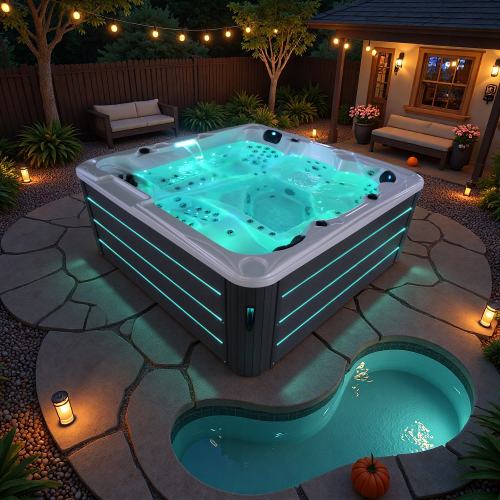Jacuzzier 5-Person Whirlpool Spa Tubs