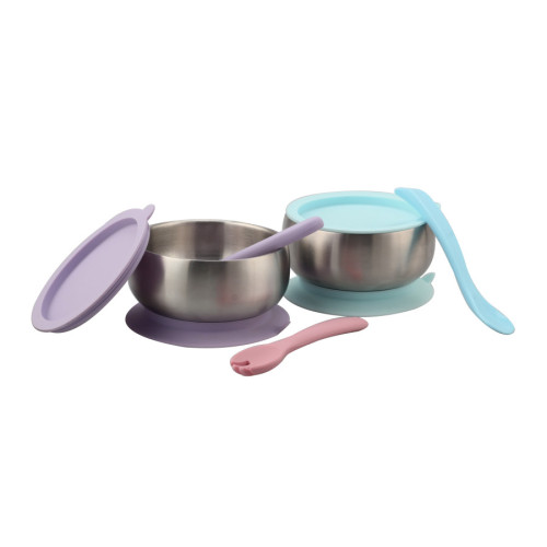 Baby feeding bowl with spoon set