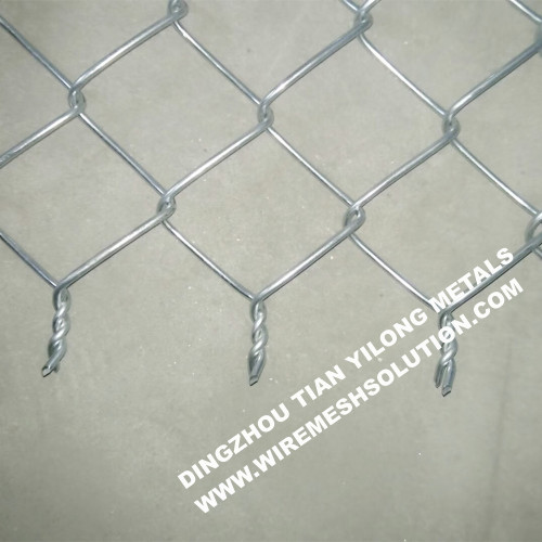 55mm Italian Style Galvanized Chain Link Fence