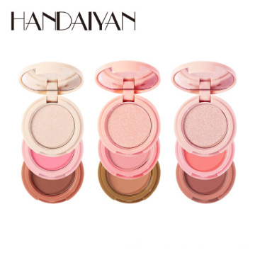 Vegan Makeup: HANDAIYAN Face 3-in-1 Highlight, Blush, Contour, and Bronzer Set