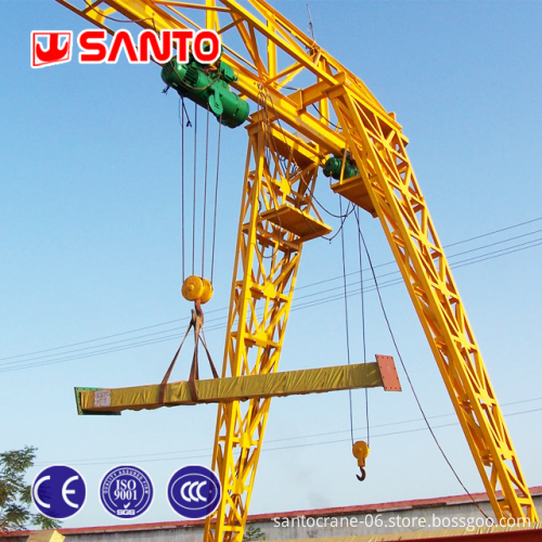 Electric Single Girder Gantry Crane with Hoist - 1Ton to 20Ton Capacity