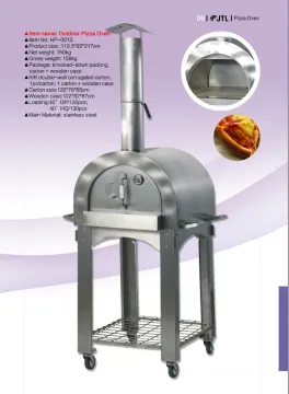 Wood Fired Stainless Steel Outdoor Pizza Oven BBQ
