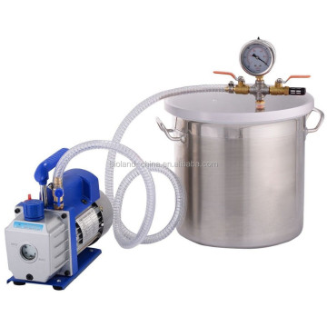 2.0 Gallon Vacuum Degassing Chamber with One Stage Vacuum Pump Kit