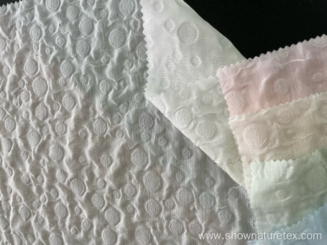 embossed cotton nylon fabric for summer