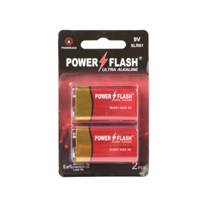 Competitive Price Power Flash Durable Brand 6LR61 9V Alkaline Battery