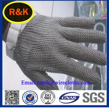 Stainless steel Welding chainmail gloves