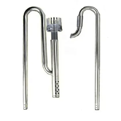 Stainless Steel Aquarium Fish Tank Inlet and Outlet Pipe, Ada Style 16/22M