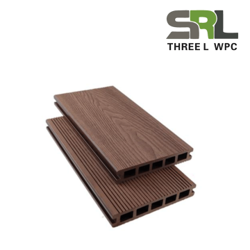 SRL-OE Terraza de WPC con veta de madera hueca y profunda de 146-25 mm