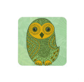 Sottobicchieri di Mystic Owl del PVC verde