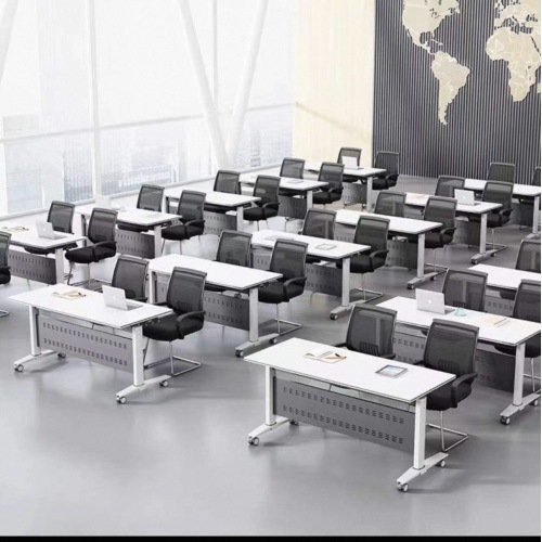 Mesa de treinamento dobrável minimalista