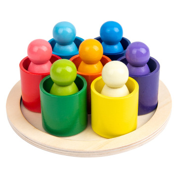Montessori Geometry Learning: Creative Wooden Stacking Blocks for Children's Educational Play
