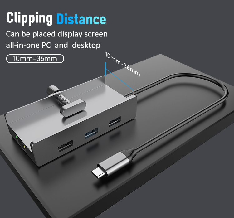 8-in-1-Typ-C-Hub-Multiport-Adapter-Schreibtischhalterung