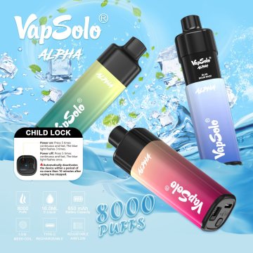 Vapsolo Alpha 8000 Puffs Device Disposable Vapes Wholesale