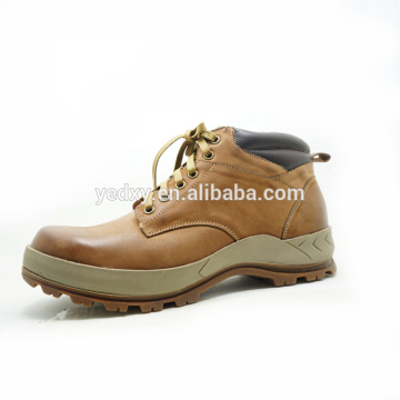 Hot Selling and Good Quality Brown Leather Working Boots
