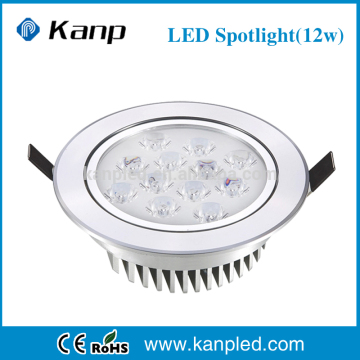 12W Recessed Dimmable Available Led Spot Light Round