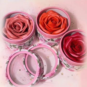 Hot Selling 3D Rose Blush Vegan Highlighter Makeup Cheek Contour Shimmer