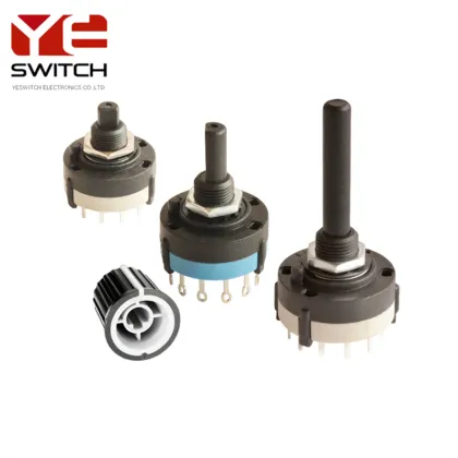 2 Pole 6 Positions PCB Mount Rotary Switch