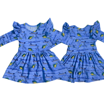 KERUI Children's Summer Princess Dress - Long Sleeve A-Line Baby Girls' Clothing