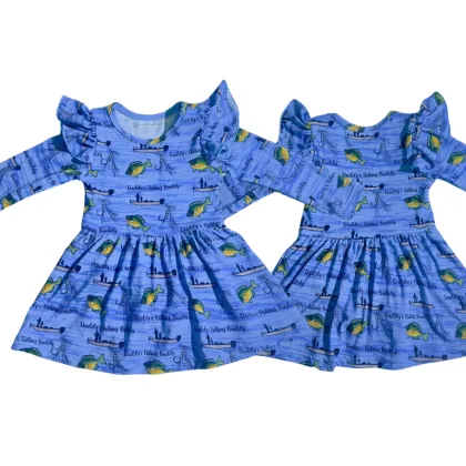 KERUI Children's Summer Princess Dress - Long Sleeve A-Line Baby Girls' Clothing