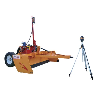 High efficiency agricultural laser land leveler