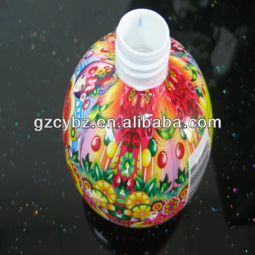30u shampoo shrink wrap juice bottle label