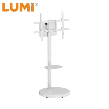 LUMI Heavy-Duty Adjustable TV Stand with Movable Base on Wheels