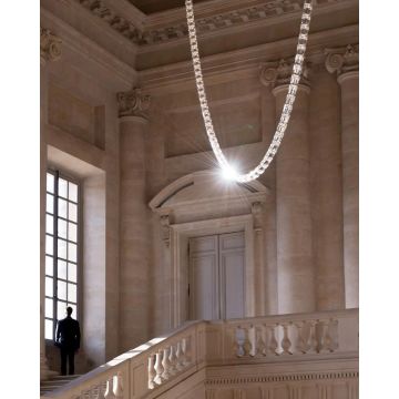 hotel lobby modern luxury chain ceiling chandelier