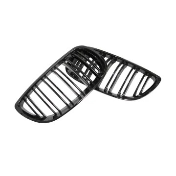 M3 Style Gloss Black Front Bumper Grille for BMW 3 Series E92 2006-2009