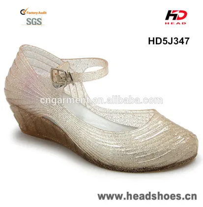 Fashion jelly sandals for women high heel jelly sandals